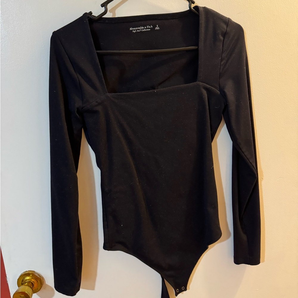A&F Black Long Sleeve Bodysuit